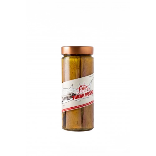 tonno rosso in olio d'oliva vaso vetro300g